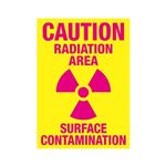 Caution Radiation Area Surface Contamination Sign